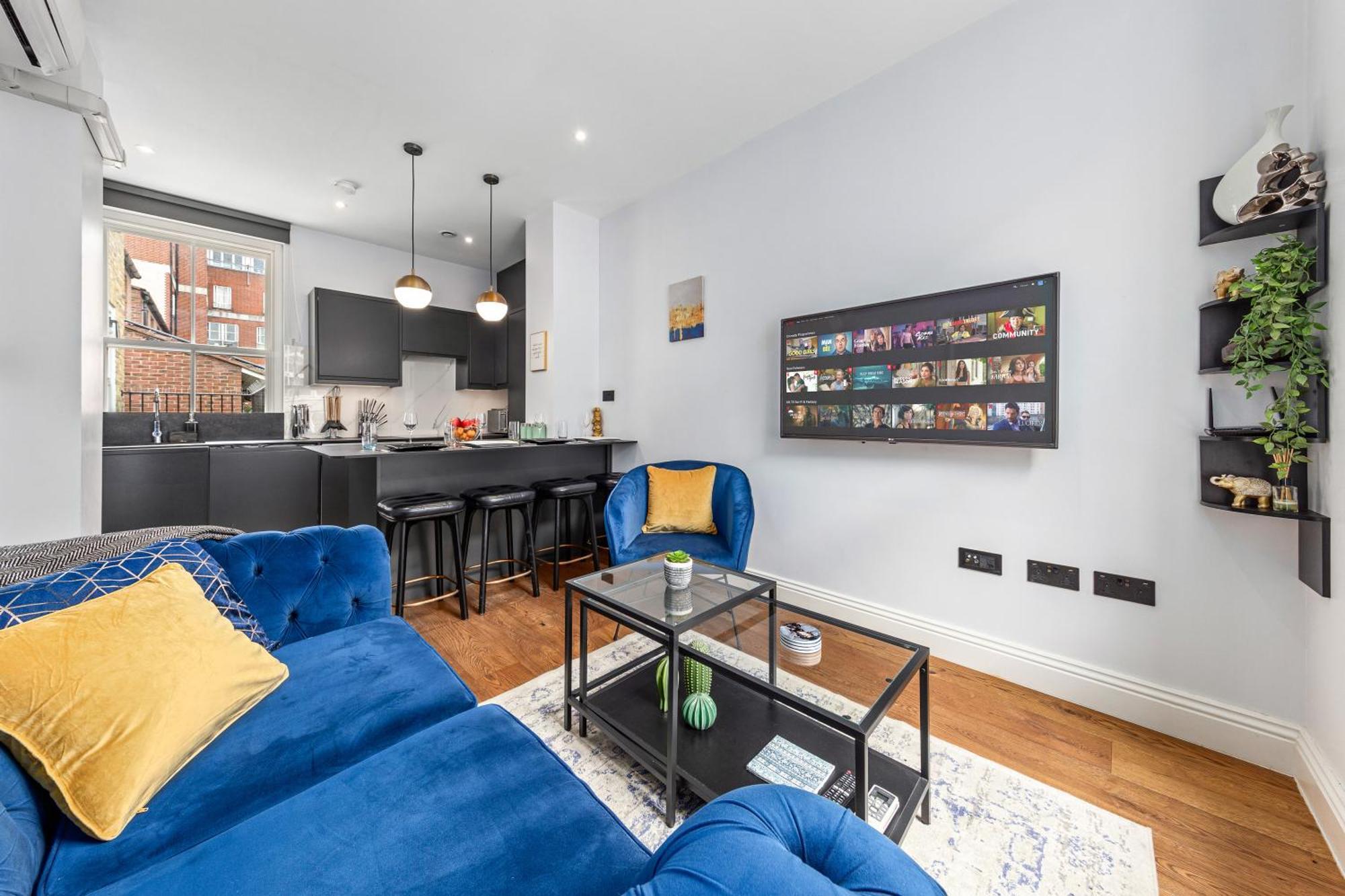 Stylish 2 Bedroom Apartment In Westminster Sleeps 5 With Ac 伦敦 外观 照片